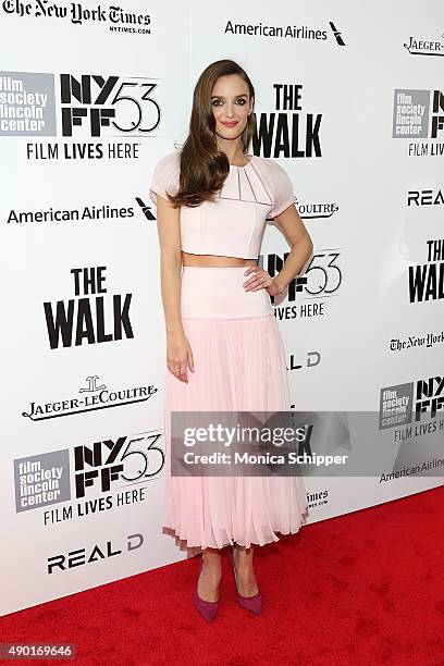 Actress Charlotte Le Bon attends the 53rd New York Film festival opening night gala presentation and "The Walk" world premiere on September 26, 2015...