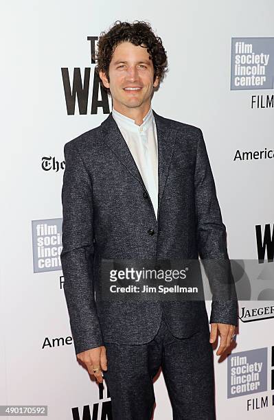 Actor Clement Sibony attends the 53rd New York Film Festival - opening night gala presentation and "The Walk" world premiere at Alice Tully Hall at...