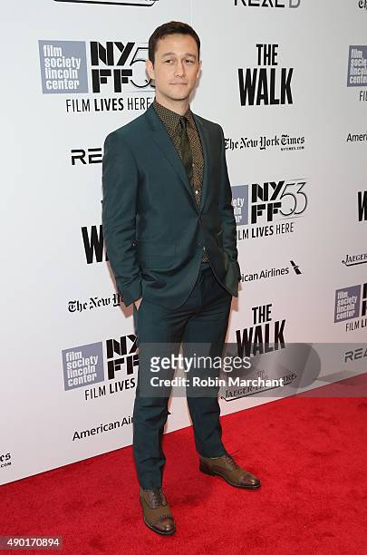 Actor Joseph Gordon-Levitt attends the Opening Night Gala Presentation and "The Walk" World Premiere during 53rd New York Film Festival at Alice...