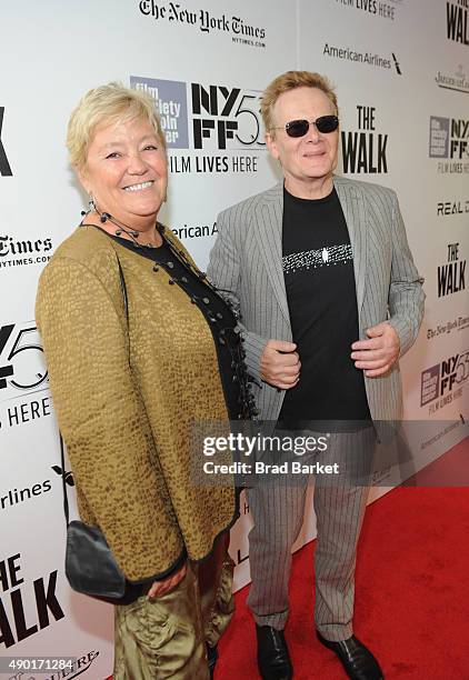 Subject/Book Author Philippe Petit and Kathy O'Donnell attend the Opening Night Gala Presentation and "The Walk" World Premiere during 53rd New York...
