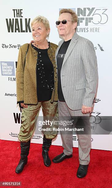 Subject/Book Author Philippe Petit and Kathy O'Donnell attend the Opening Night Gala Presentation and "The Walk" World Premiere during 53rd New York...