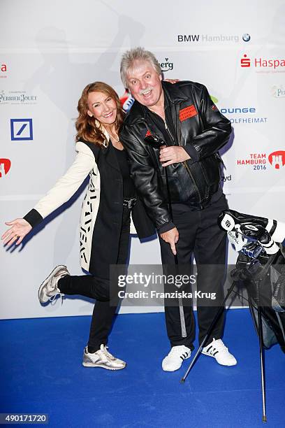 Klaus Baumgart and his wife Ilona Baumgart attend the Golf Lounge Hamburg 10th anniversary celebrations on September 26, 2015 in Hamburg, Germany....