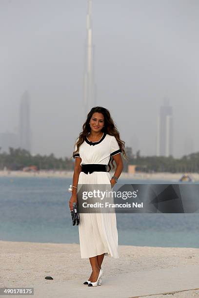 Dana Malhas Ghandour attends the Chanel Cruise Collection 2014/2015 Photocall at The Island on May 13, 2014 in Dubai, United Arab Emirates.