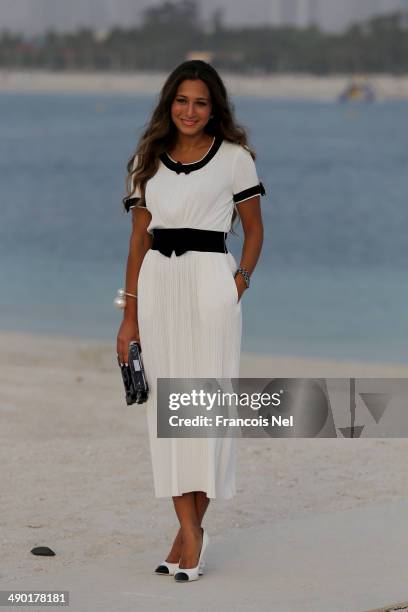 Dana Malhas Ghandour attends the Chanel Cruise Collection 2014/2015 Photocall at The Island on May 13, 2014 in Dubai, United Arab Emirates.
