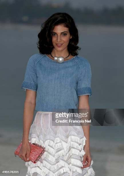 Razane Jammal attends the Chanel Cruise Collection 2014/2015 Photocall at The Island on May 13, 2014 in Dubai, United Arab Emirates.