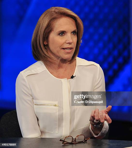 Katie Couric visits "The O'Reilly Factor" at FOX Studios on May 13, 2014 in New York City.