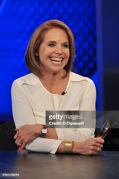 Katie Couric visits "The O'Reilly Factor" at FOX Studios on May 13, 2014 in New York City.