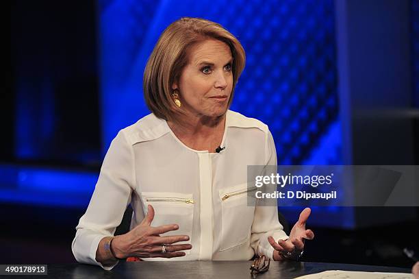 Katie Couric visits "The O'Reilly Factor" at FOX Studios on May 13, 2014 in New York City.