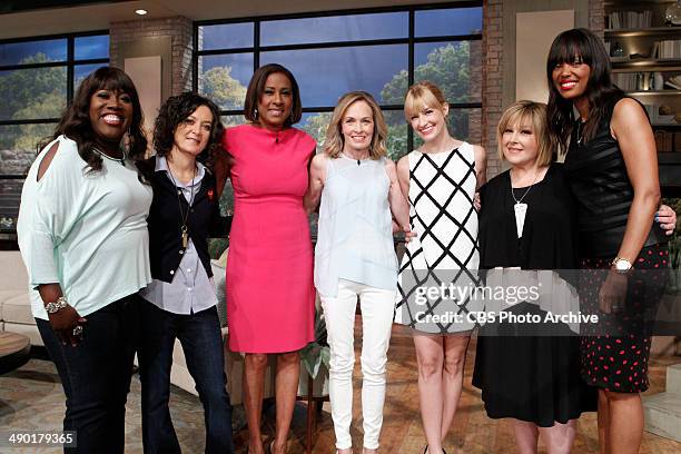 Actress Beth Behrs and her mother Maureen Behrs visits the ladies of THE TALK for Mother's Mystery Week, Monday, May 5, 2014 on the CBS Television...
