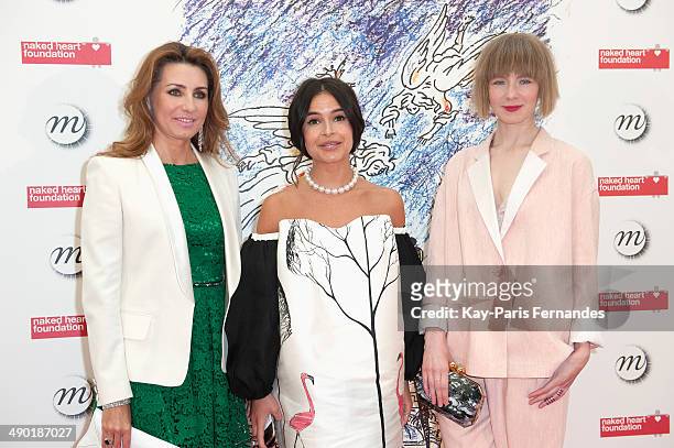 Guest, Miroslava Duma and Vika Gazinskaya attend the official opening party of the Ilya And Emilia Kabakov Artwork Monumenta 2014 at the Grand Palais...