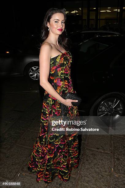 Emma Miller arrives at amfAR Milano 2015 at La Permanente on September 26, 2015 in Milan, Italy.