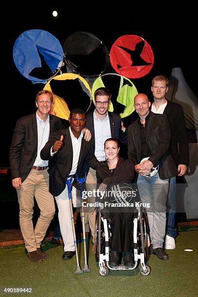 Christian Blunck, Manuel de los Santos, Eric Johannesen, Edina Mueller, Stefan Schnoor and Steffen Deibler attend the Golf Lounge Hamburg 10th...