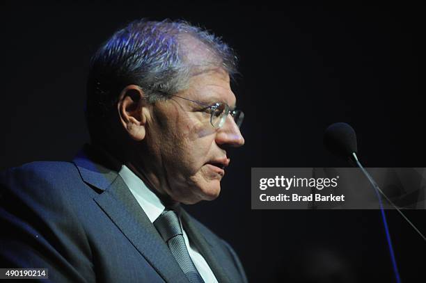 Director Robert Zemeckis speaks on stage at the Opening Night Gala Presentation and "The Walk" World Premiere during 53rd New York Film Festival at...