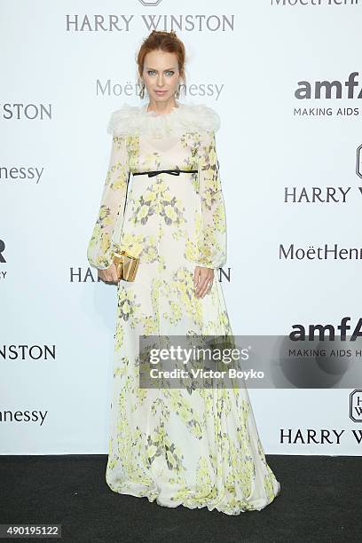 Yvonne Scio attends amfAR Milano 2015 at La Permanente on September 26, 2015 in Milan, Italy.