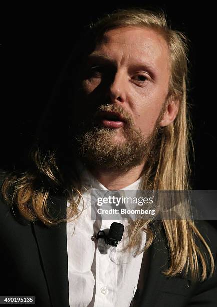 Felix Barrett, founder and artistic director of Punchdrunk, speaks during the 2014 WIRED Business Conference in New York, U.S., on Tuesday, May 13,...