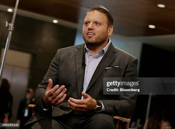 Howard Mittman, vice president and publisher of WIRED, speaks during a Bloomberg Television interview at the 2014 WIRED Business Conference in New...