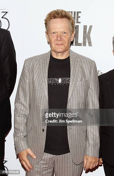 High-wire artist Philippe Petit attends the 53rd New York Film Festival - opening night gala presentation and "The Walk" world premiere at Alice...