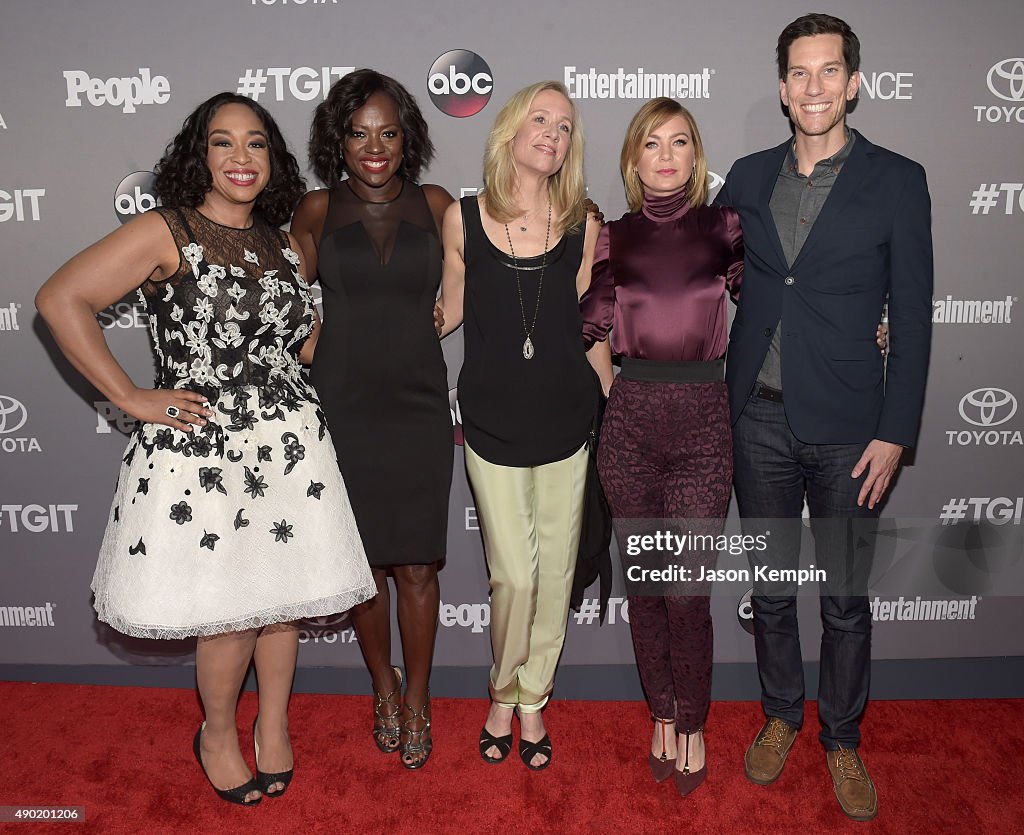 Celebration Of ABC's TGIT Line-up Presented By Toyota And Co-hosted By ABC And Time Inc.'s Entertainment Weekly, Essence And People - Red Carpet