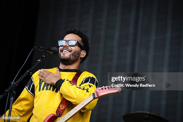 George Lewis Jr. Of Twin Shadow performs during the 2015 Landmark Music Festival at West Potomac Park on September 26, 2015 in Washington, DC.