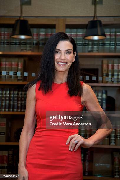 Julianna Margulies at "The Good Wife" Set Visit at on September 25, 2015 at Stages in Brooklyn, New York.