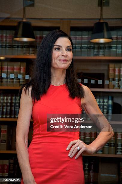 Julianna Margulies at "The Good Wife" Set Visit at on September 25, 2015 at Stages in Brooklyn, New York.