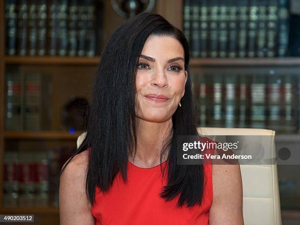 Julianna Margulies at "The Good Wife" Set Visit at on September 25, 2015 at Stages in Brooklyn, New York.