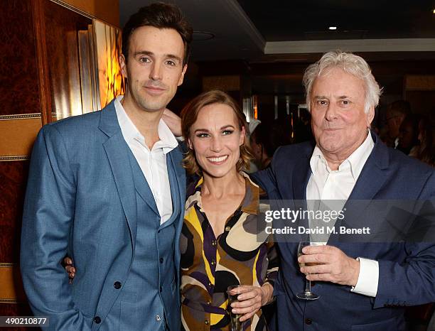 Cast members Michael Xavier, Joanna Riding and director Sir Richard Eyre attend an after party following the press night performance of 'The Pajama...