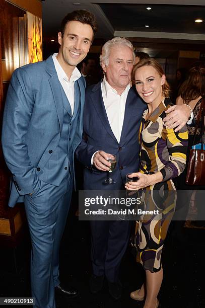 Cast member Michael Xavier, director Sir Richard Eyre and cast member Joanna Riding attend an after party following the press night performance of...