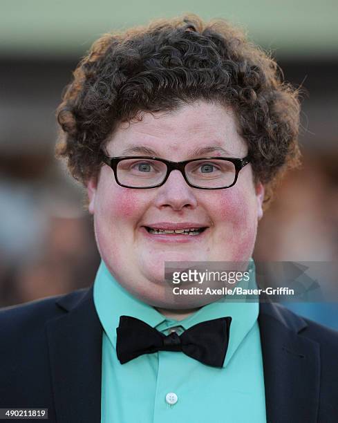 Actor Jesse Heiman arrives at the Los Angeles premiere of 'Neighbors' at Regency Village Theatre on April 28, 2014 in Westwood, California.