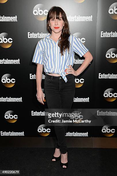 Allyn Rachel attends the Entertainment Weekly & ABC Upfronts Party at Toro on May 13, 2014 in New York City.