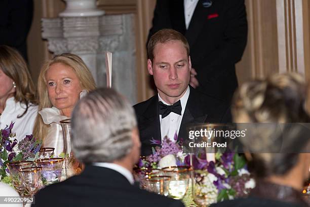 Prince William, Duke of Cambridge attends a dinner to celebrate the work of The Royal Marsden hosted by the Duke of Cambridge on May 13, 2014 in...