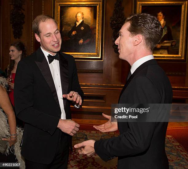 Prince William, Duke of Cambridge and Benedict Cumberbatch attend a dinner to celebrate the work of The Royal Marsden hosted by the Duke of Cambridge...