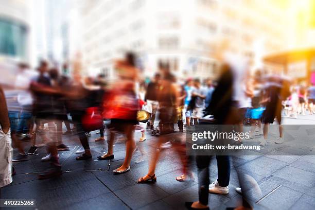 sydney city. street pedestrian - traffic australia stock pictures, royalty-free photos & images