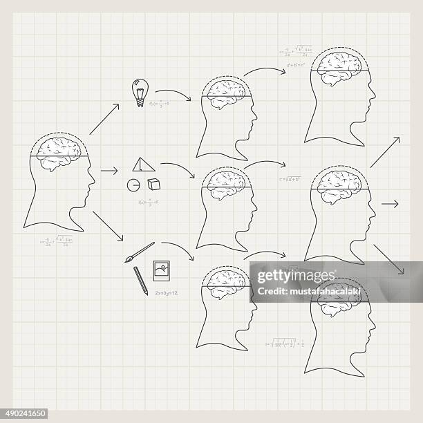 education schema vector illustration - math professor stock illustrations