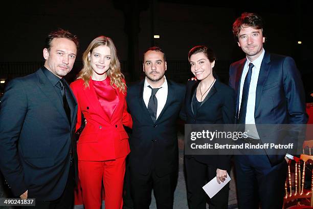 General manager of Berluti Antoine Arnault , Model and President of the 'Naked Heart Foundation' Natalia Vodianova , felicitators sale Vincent Perez...