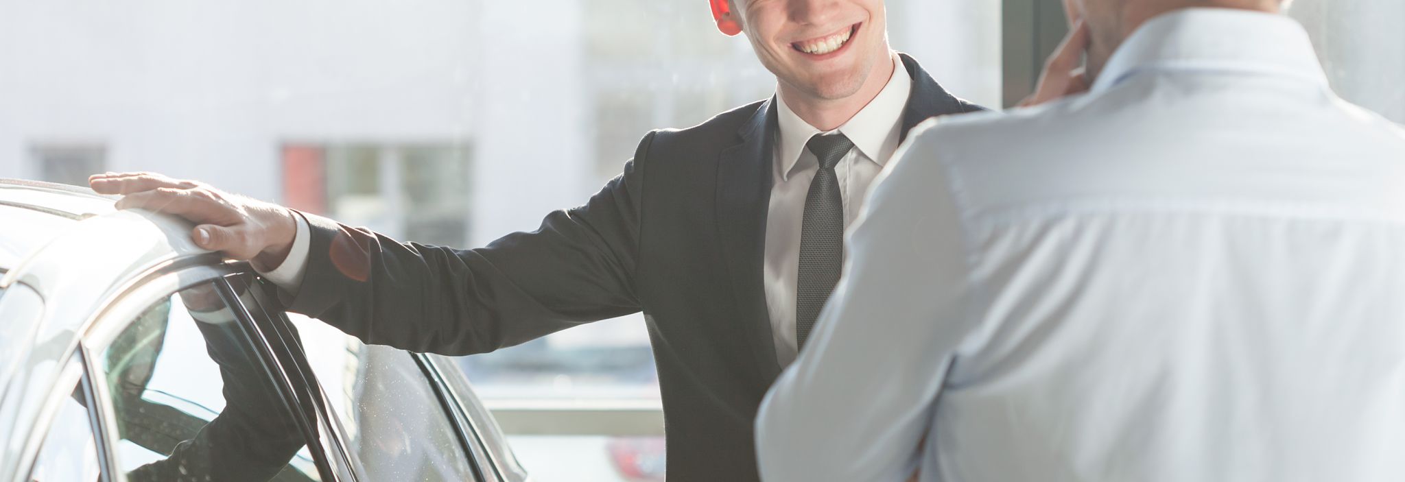 business meeting car