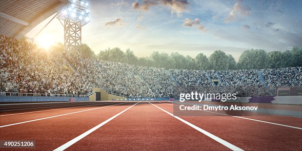 Estádio com a faixas Estádio com a faixas