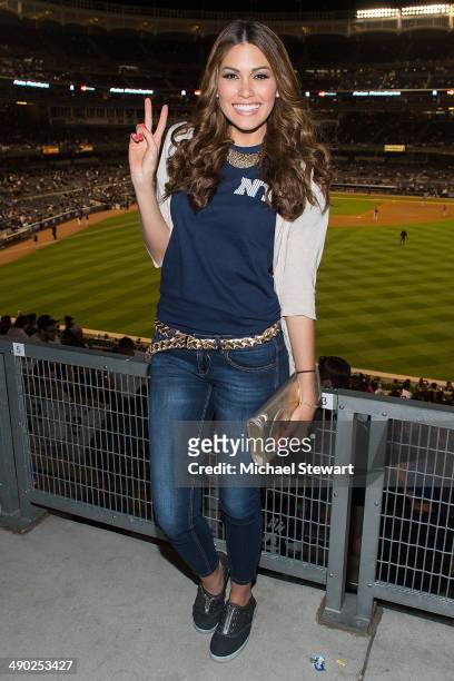 Miss Universe 2013 Gabriela Isler seen at the New York Mets vs New York Yankees game on May 13, 2014 in New York City.