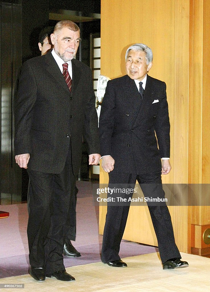 Croatian President Stjepan Mesic Visits Japan