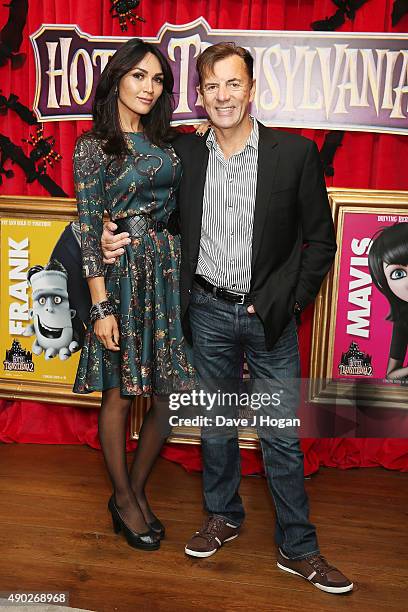 Duncan Bannatyne and Nigora Whitehorn attend the "Hotel Transylvania 2" Tea Party and Gala Screening at The Soho Hotel on September 27, 2015 in...