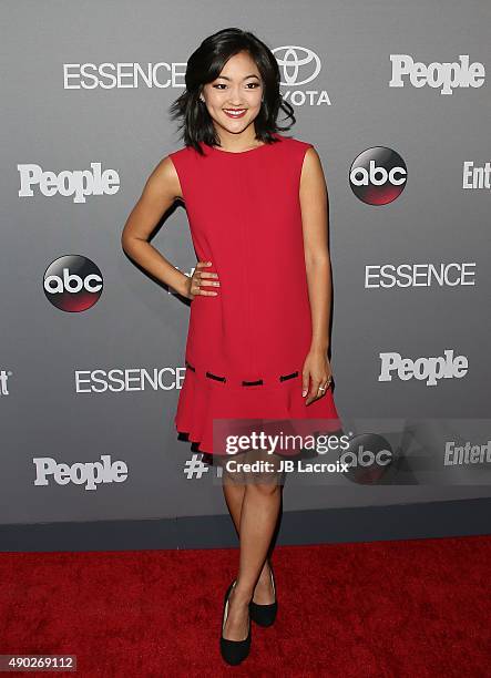 Amy Okuda attends the Celebration of ABC's TGIT Line-up presented by Toyota and co-hosted by ABC and Time Inc.'s Entertainment Weekly, Essence and...