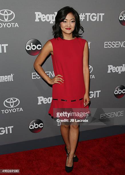Amy Okuda attends the Celebration of ABC's TGIT Line-up presented by Toyota and co-hosted by ABC and Time Inc.'s Entertainment Weekly, Essence and...