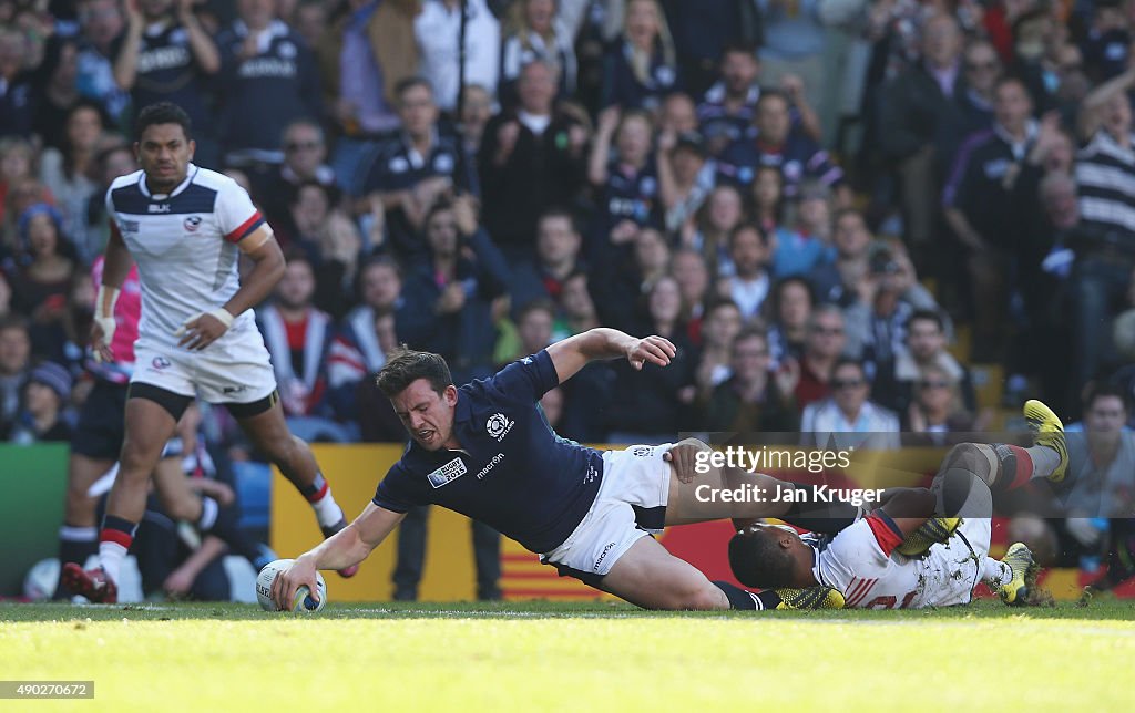 Scotland v USA - Group B: Rugby World Cup 2015