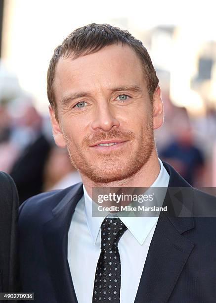 Michael Fassbender attends the UK Premiere of "Macbeth" at Edinburgh Festival Theatre on September 27, 2015 in Edinburgh, Scotland.