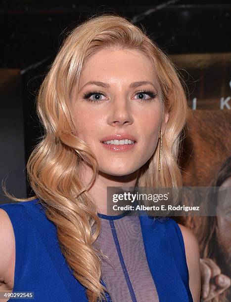 Actress Katheryn Winnick attends History Channel's "Vikings" Panel Discussion and Reception at Leonard H. Goldenson Theatre on May 13, 2014 in North...