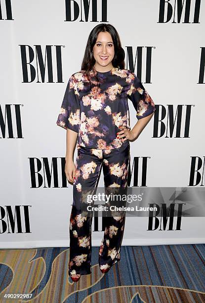 Singer-songwriter Vanessa Carlton attends the 2014 BMI Pop Awards at the Beverly Wilshire Four Seasons Hotel on May 13, 2014 in Beverly Hills,...