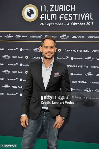 Actor Moritz Bleibtreu attends the 'Die Dunkle Seite Des Mondes' Premiere during the Zurich Film Festival on September 27, 2015 in Zurich,...