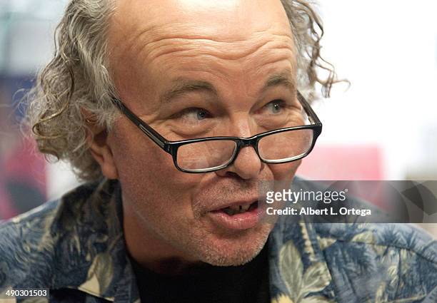 Actor Clint Howard Signs Copies of the BluRay "Evilspeak" held at Dark Delicacies Bookstore on May 13, 2014 in Burbank, California.