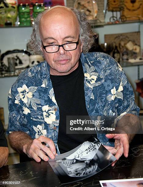 Actor Clint Howard Signs Copies of the BluRay "Evilspeak" held at Dark Delicacies Bookstore on May 13, 2014 in Burbank, California.