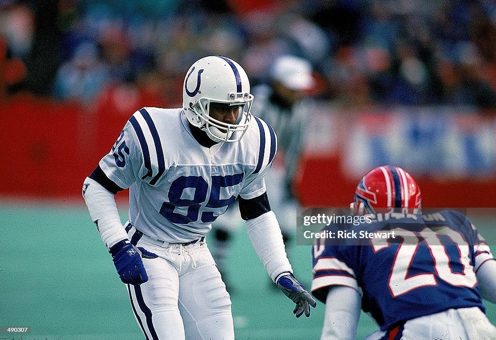 Andre Rison of the Indianapolis Colts moves on the field during a ...